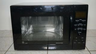 Black / Ge Conventional Microwave / Oven Je 1590bc 001 - Rarely
