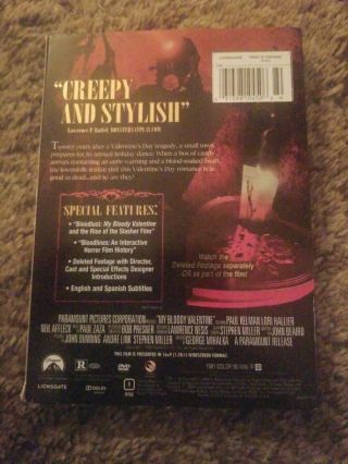 My Bloody Valentine (Special Edition DVD) OOP MEGA RARE HORROR 2