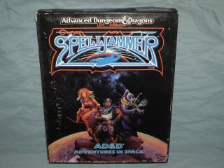 Ad&d 2nd Ed Box Set - Spelljammer Ad&d Adventures In Space (rare And)