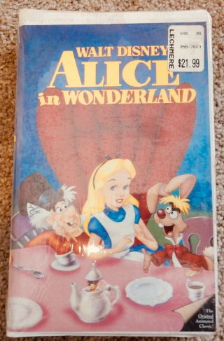 Walt Disney’s Alice In Wonderland Black Diamond Vhs.  Rare.  (1991)