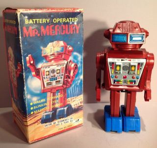Rare Junior Toys Mr.  Mercury Robot Japan / Mib