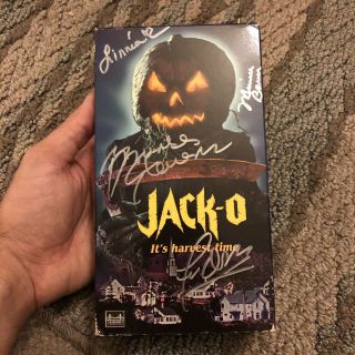 Jack - O Vhs Signed Rare Linnea Quigley Horror Slasher