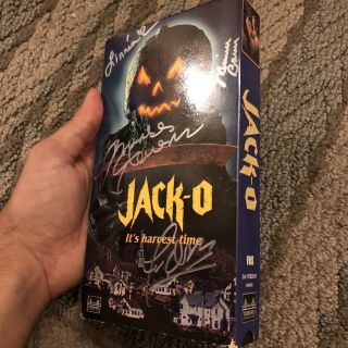 Jack - O VHS Signed RARE Linnea quigley horror slasher 2