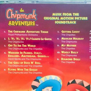RARE The Chipmunk Adventure Film Soundtrack (CD 1998) Motion Picture 3