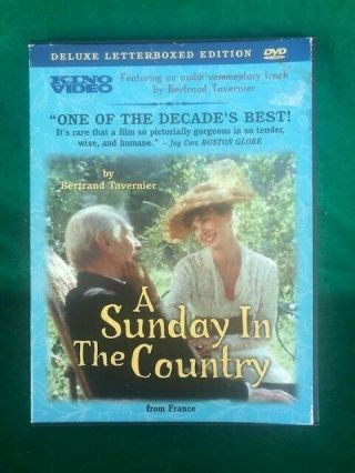 A Sunday In The Country Rare Oop Dvd Bertrand Tavernier,  Louis Ducreux 1984