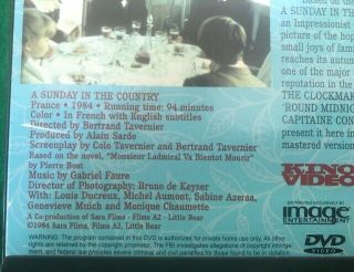 A Sunday in the Country RARE OOP DVD Bertrand Tavernier,  Louis Ducreux 1984 3