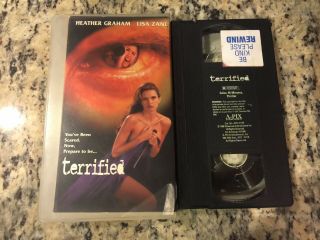 Terrified Rare Oop Vhs Hard To Find On Dvd 1996 Erotic Thriller Heather Graham