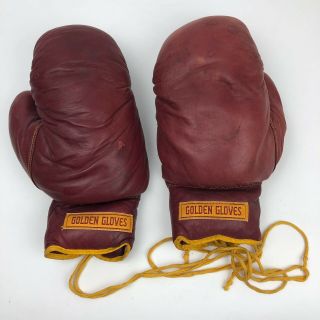 Vintage Boxing Golden Gloves 10oz Aau 5611 - L Rare