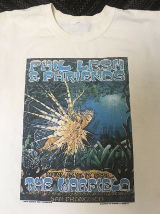 Phil Lesh And Friends Vintage Men’s T - Shirt Xl Phish Warfield Rare Trey Kimock