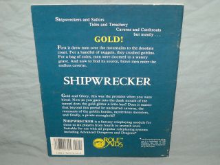 AD&D 1st Edition Adventure Module - SHIPWRECKER (RARE - HARD TO FIND and EXC) 2