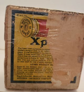 Antique Western Xpert 2 pc Empty Shotgun Shell Box 12 Ga w/Pointer Dog RARE 3