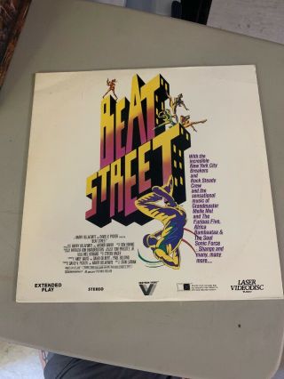 Rare Beat Street Laserdisc Hip Hop Breakdance Graffiti