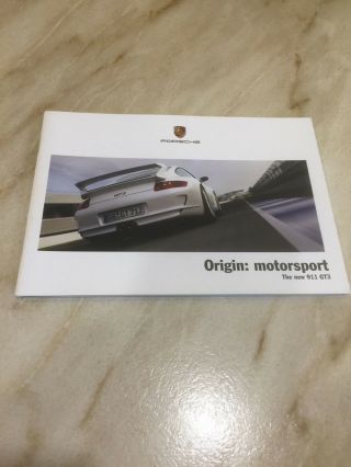 Porsche 911 Gt3 Brochure 2006 Uk Spec 22 Pages - Rare
