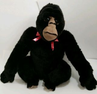 Animal Alley Silverback Gorilla Rare Plush Toy R Us Discontinue Soft Sculpt