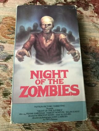 Night Of The Zombies Vhs Rare Horror Vestron Video