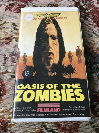 Oasis Of The Zombies Vhs Horror Rare Filmland
