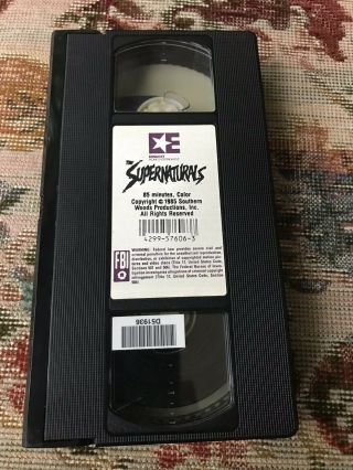 The Supernaturals VHS horror rare zombies Embassy 3