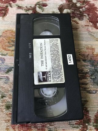 The Initiation VHS rare horror slasher Thorn EMI Video 3