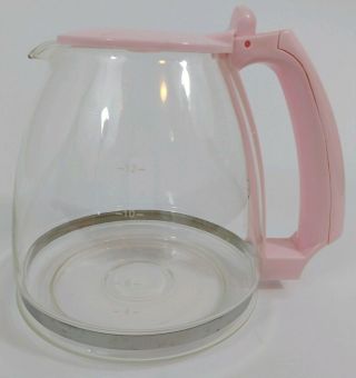 Rare Vintage Cooks Pink 12 Cup Programmable Coffee Maker Pot Replacement Part