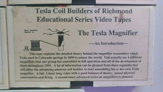 TCBOR Tesla Coil Builders of Richmond Video Library High Voltage VHS rare 6