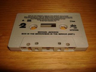 Michael Jackson Man In The Mirror 1988 Cassette Single / Cassingle Mega Rare 7