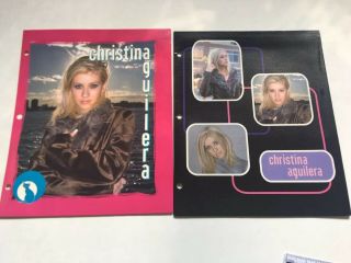 RARE Christina Aguilera 2000 School Supplies - Folders - Pencil Bag - Pencil - Spiral 3