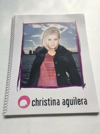 RARE Christina Aguilera 2000 School Supplies - Folders - Pencil Bag - Pencil - Spiral 6