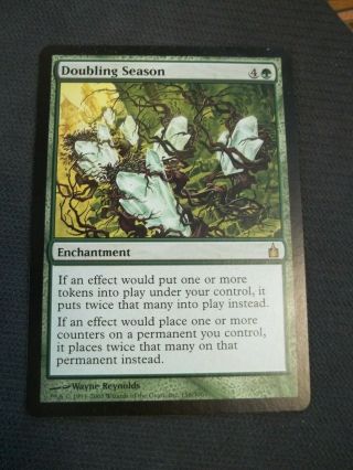 Doubling Season 158 (1x Card) - Mtg Ravnica: City Of Guilds,  Rare.  Bend