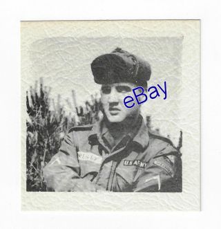 Rare Elvis Presley Candid Photo - Army Days - Jim Curtin Vintage