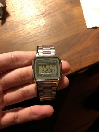 Vintage rare wristwatch DIGITAL LCD PULSAR By SEIKO W309 - 5009 alrm chronograph 2