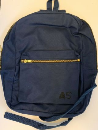 Adult Swim - Limited Edition / Rare Backpack Blue Navy Nature Artwork Unisex