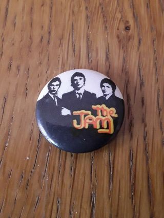 Vintage 1970s/80s 25mm The Jam Rare Mod Punk Badge Pinback Pin No 75