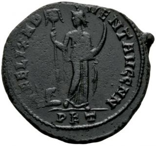 Constantius I (297 Ad) Rare Follis.  Africa Carthage Bf 2638