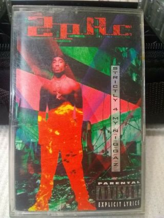 2pac Cassette Strictly 4 My N.  I.  G.  G.  A.  Z.  Rare 1993 Interscope Tupac Tape