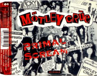 Motley Crue Rare Primal Scream Cd Single W/bonus Tracks - Near