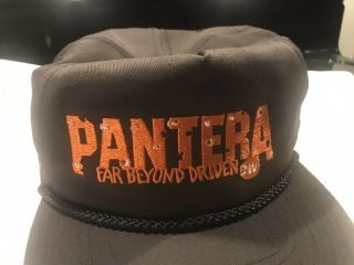 Pantera Far Beyond Driven Rare Radio Promo Hat 1994 East West Records Snapback