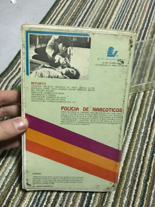 Policia De Narcoticos MEXI SPAINISH Big box slip rare OOP VHS 2