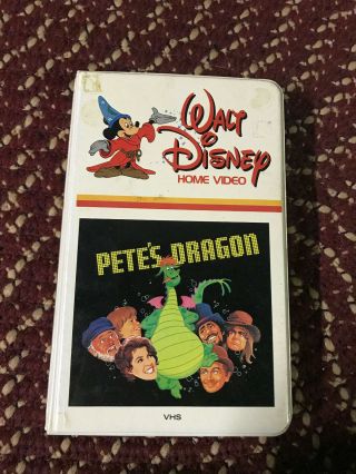 Walt Disneys Petes Dragon Big Box Slip Rare Oop Vhs