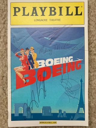 Mark Rylance And Mary Mccormack,  Cast Boeing - Boeing Signed Playbill Rare