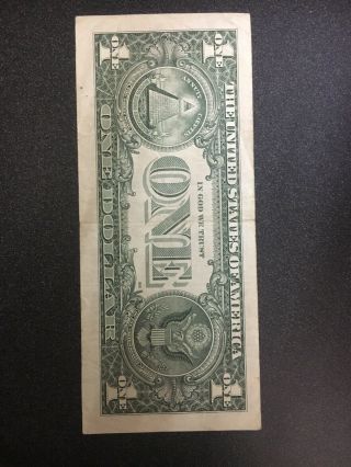 2013 D Series $1 One Dollar Bill Fancy Low Serial 5 Kind Star Rare Note Frn Us