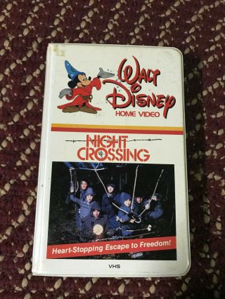 Walt Disneys Night Crossing Big Box Slip Rare Oop Vhs