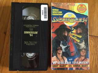 Vtg Wwf Summerslam 94 Vhs Rare Oop Wrestling Coliseum Video