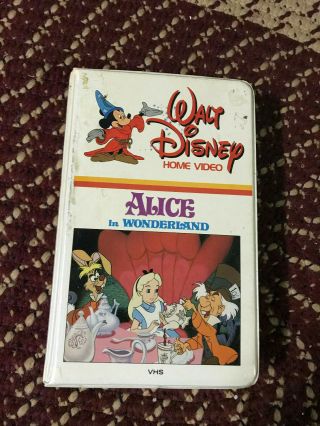 Walt Disneys Alice In Wonderland Big Box Slip Rare Oop Vhs