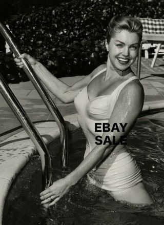 Esther Williams Sexy Blonde Girl Wet Body Busty Photo Rare Swimsuit