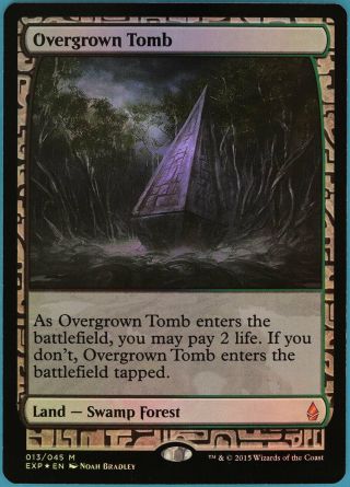 Overgrown Tomb Foil Zendikar Expeditions Nm - M Mythic Rare Card (33880) Abugames
