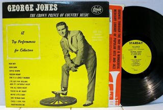 Rare Country Lp - George Jones - The Crown Prince Of Country Music - Starday 125