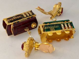Rare Lunch at the Ritz San Francisco Trolley Car Earrings Hyde / Powell 3