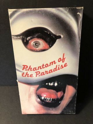 Vintage 1988 Phantom Of The Paradise Vhs Brian De Palma Horror - Rare Oop