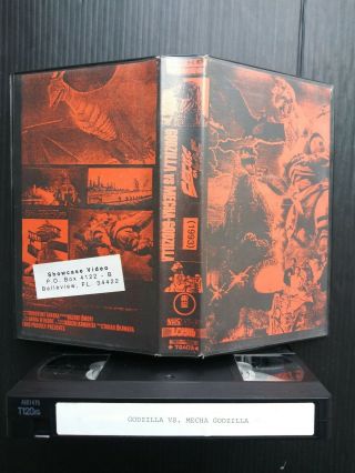 1993 Toho Godzilla Vs Mecha - Godzilla Vintage Vhs Japanese Rare Sci - Fi Horror Oop