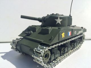 Rare 105mm Howitzer Version Solido Verem Sherman Tank Panzer Char 1/50 Scale